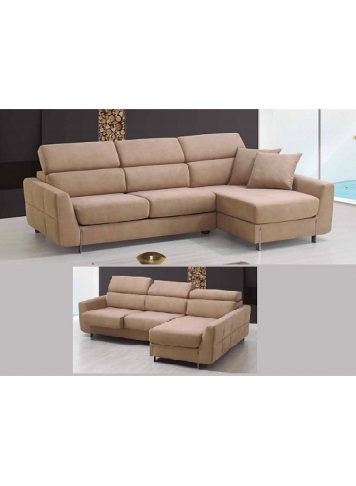 Sofá Chaise Stefan 3 Lugares
