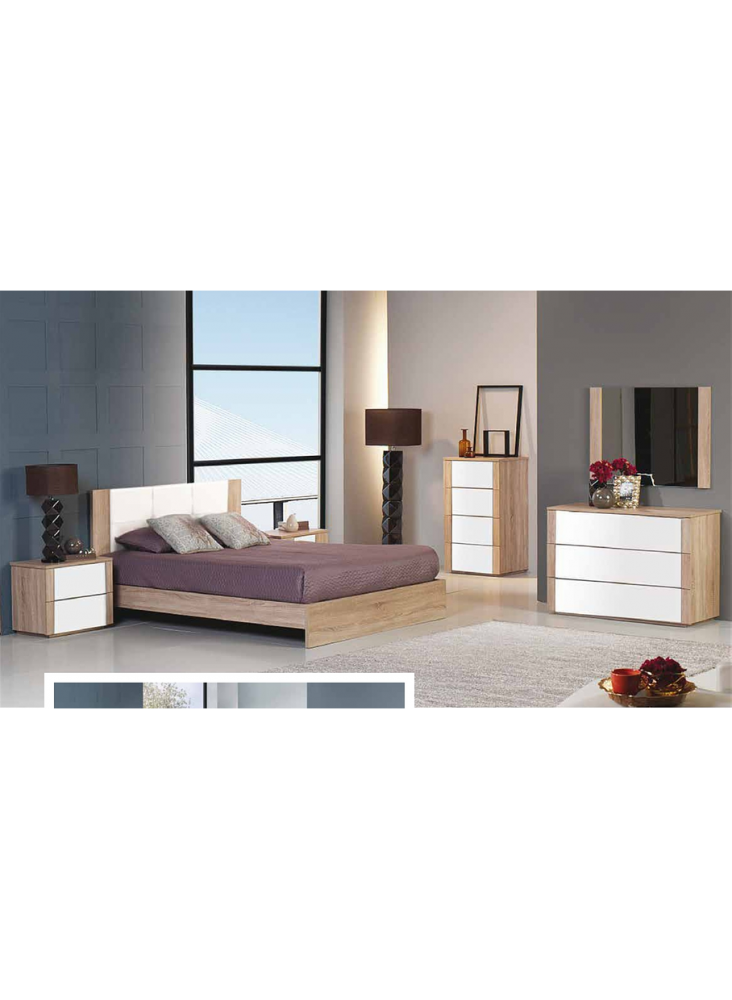Quarto Casal Completo Osiris 1 Cama Estofada