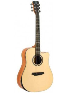 Guitarra Acustica Oqan QGA-100 CE SOLID NAT (PREAMP)