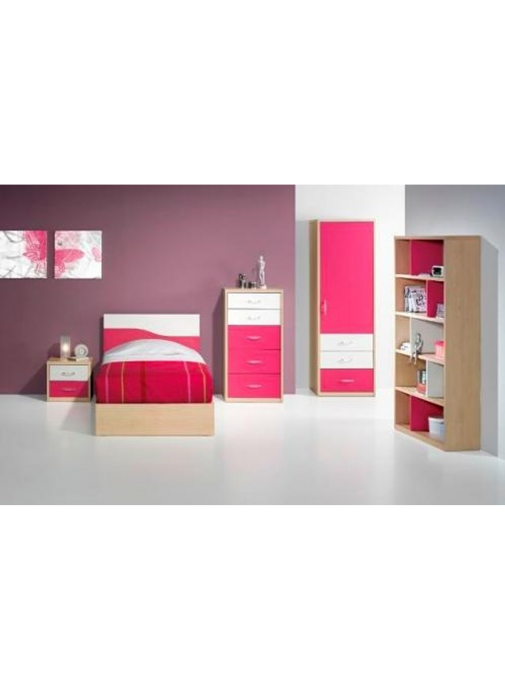 Quarto Criança Completo Kids Maple Rosa Branco
