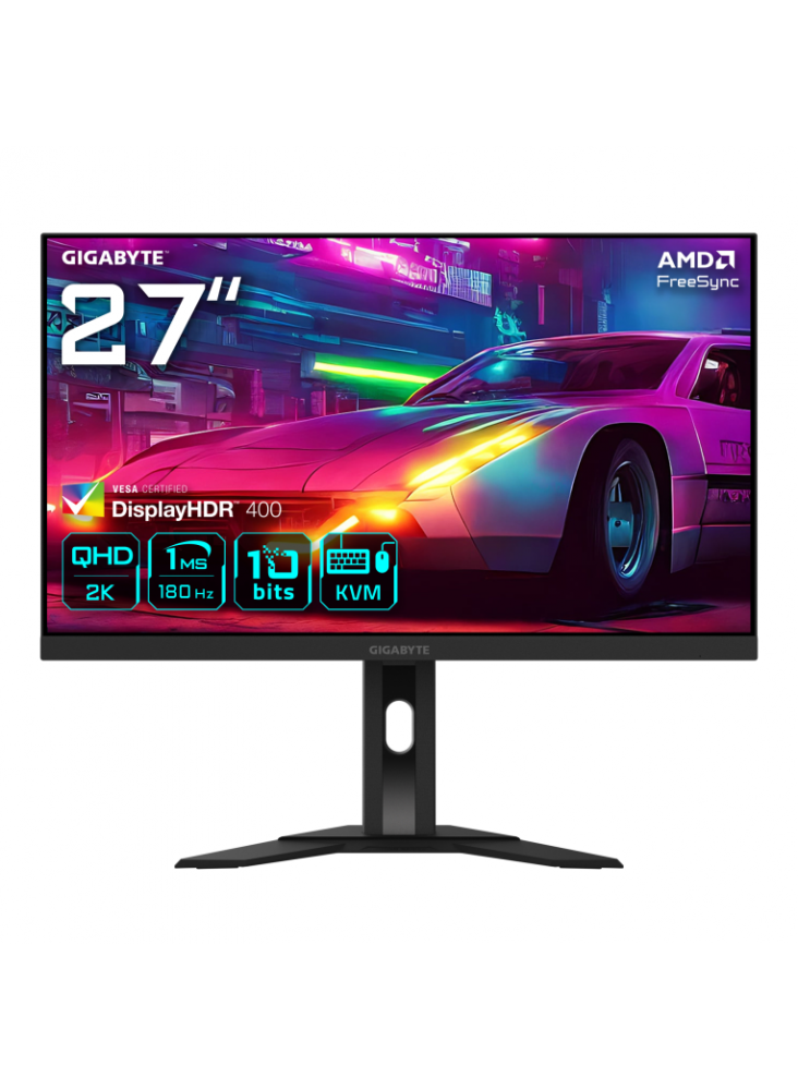 MONITOR GAMING GIGABYTE M27QA ICE 27" 2560x1440 QHD SS IPS BLANCO