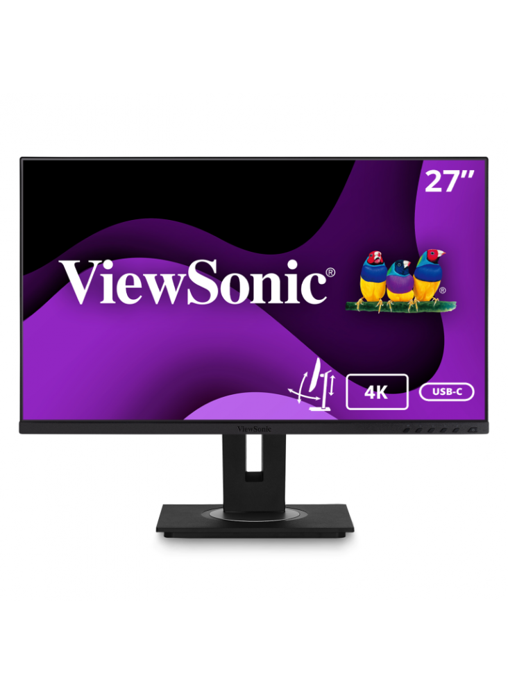 MONITOR VIEWSONIC 27" UHD IPS HDMI DP-INOUT USB-C RJ45 USB MULTI ERGO PIVOT