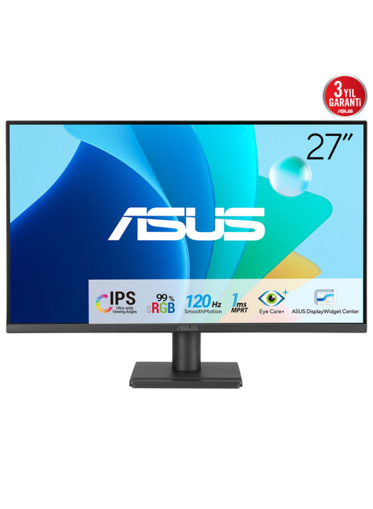 MONITOR GAMING ASUS VA279HG 27 FHD 1MS 120HZ IPS NEGRO