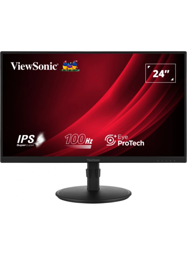 MONITOR VIEWSONIC 23,8" VA2408-HDJ FHD IPS LED VGA HDMI DP AJUS. ALTURA