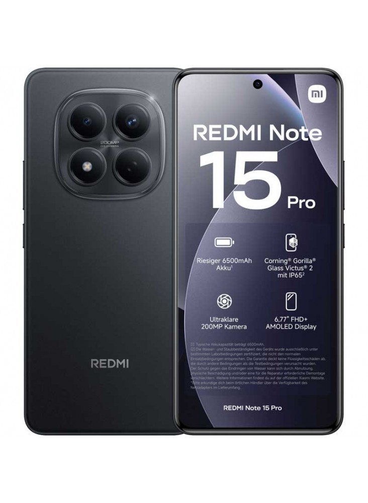 Xiaomi Redmi Note 15 Pro 4G 256 GB Midnight Black