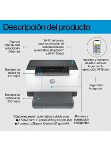Impressora Laser/Led Hp LaserJet M207dw