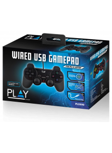 Ewent Play, Gamepad, PC, Botón Seleccionar, Botón de arranque, Analógico/Digital, Alámbrico, USB 2.0