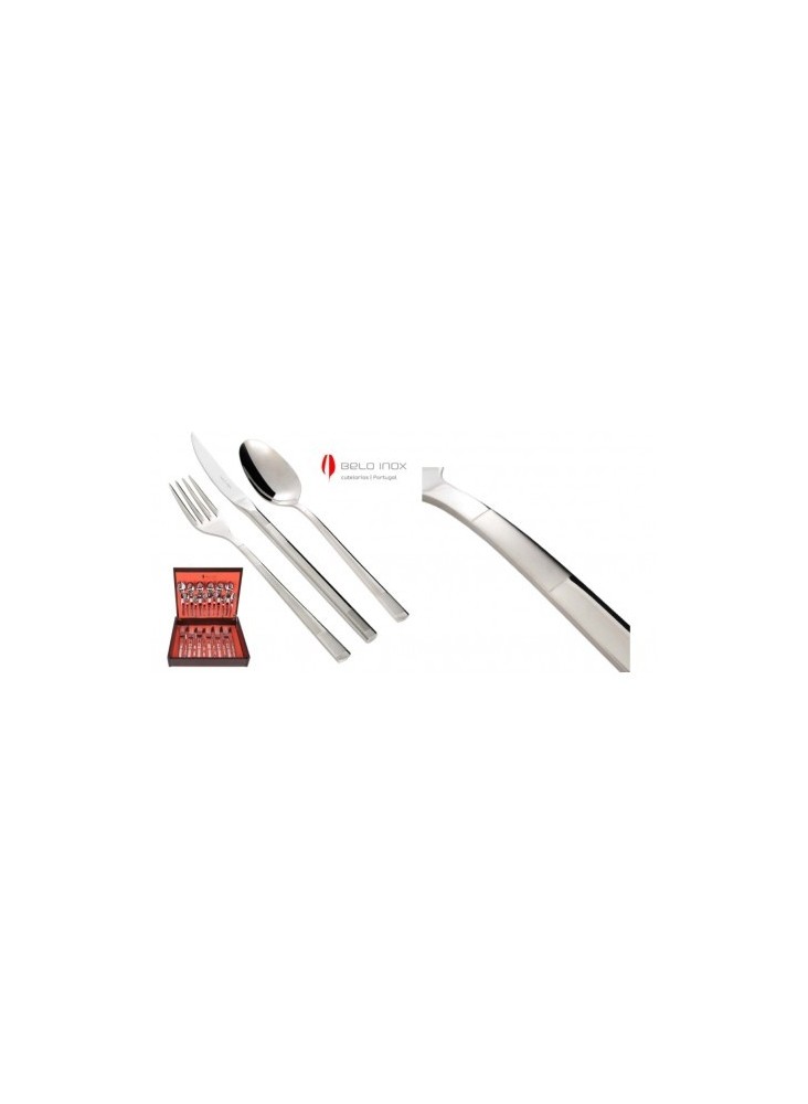 Faqueiro Cabri Acetinado Belo Inox 24 peças com estojo